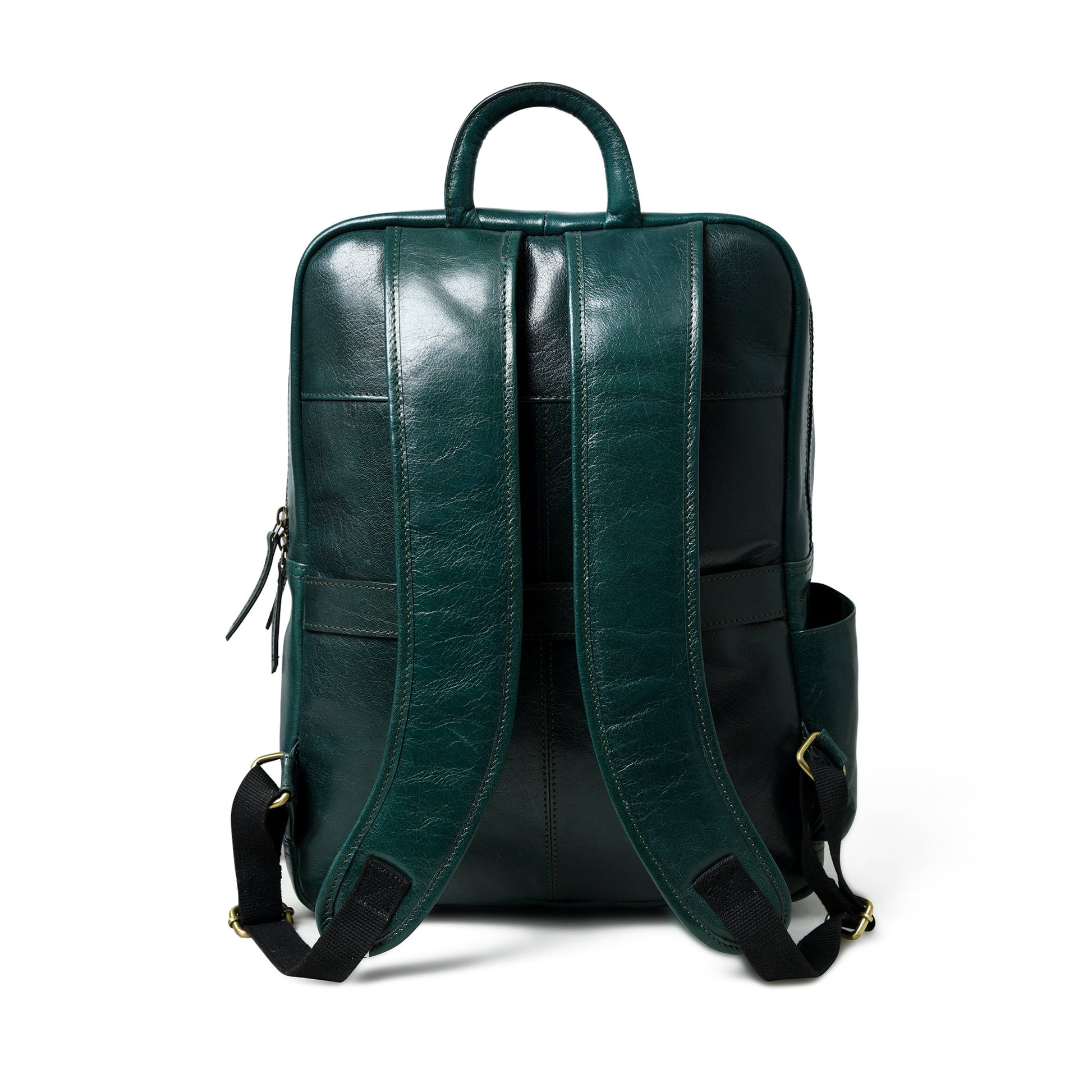 Luxury Italian Leather Backpack, Green - Concordia Style Boutique