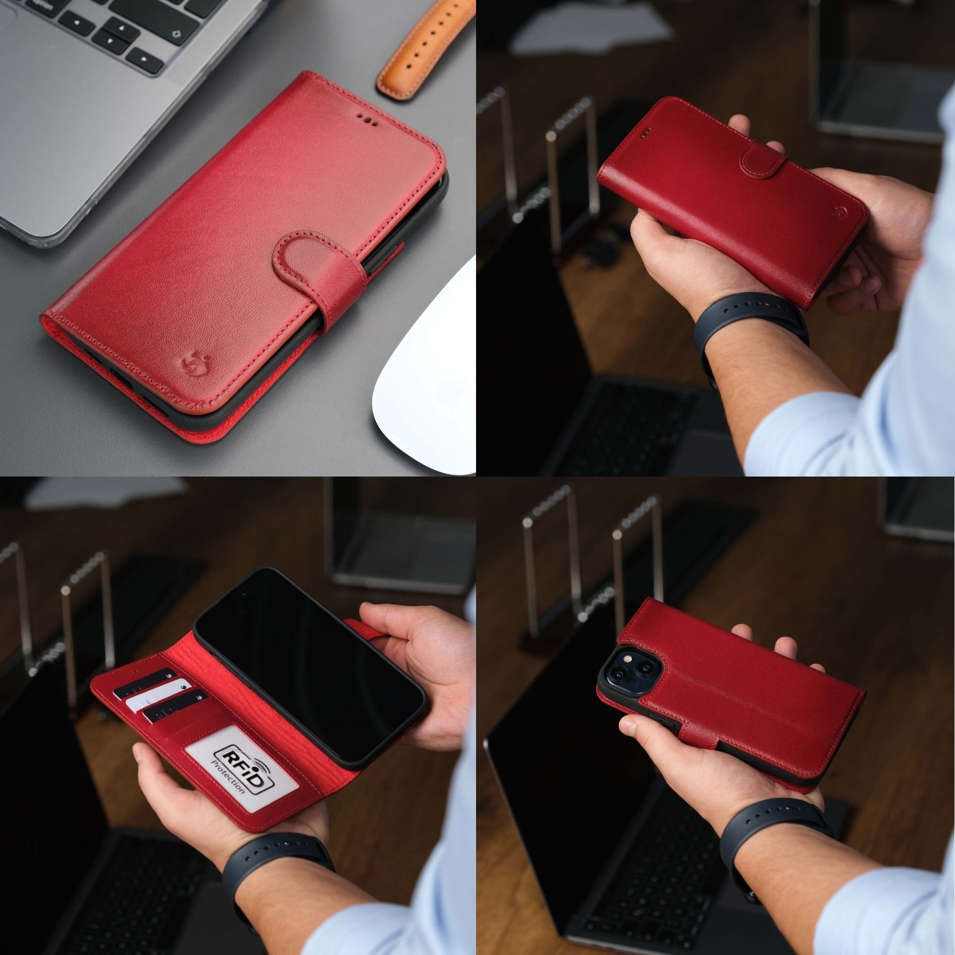 Casper Leather iPhone 15 Wallet Case | Detachable MagSafe Compatible RFID Protection - Concordia Style Boutique