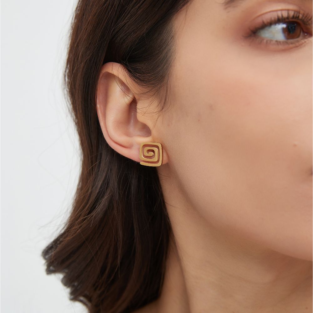 CHIC SPIRAL STUD EARRINGS (PAIR) - Concordia Style Boutique