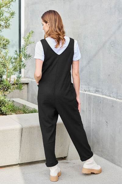 Double Take Full Size Sleeveless Straight Jumpsuit - Concordia Style Boutique