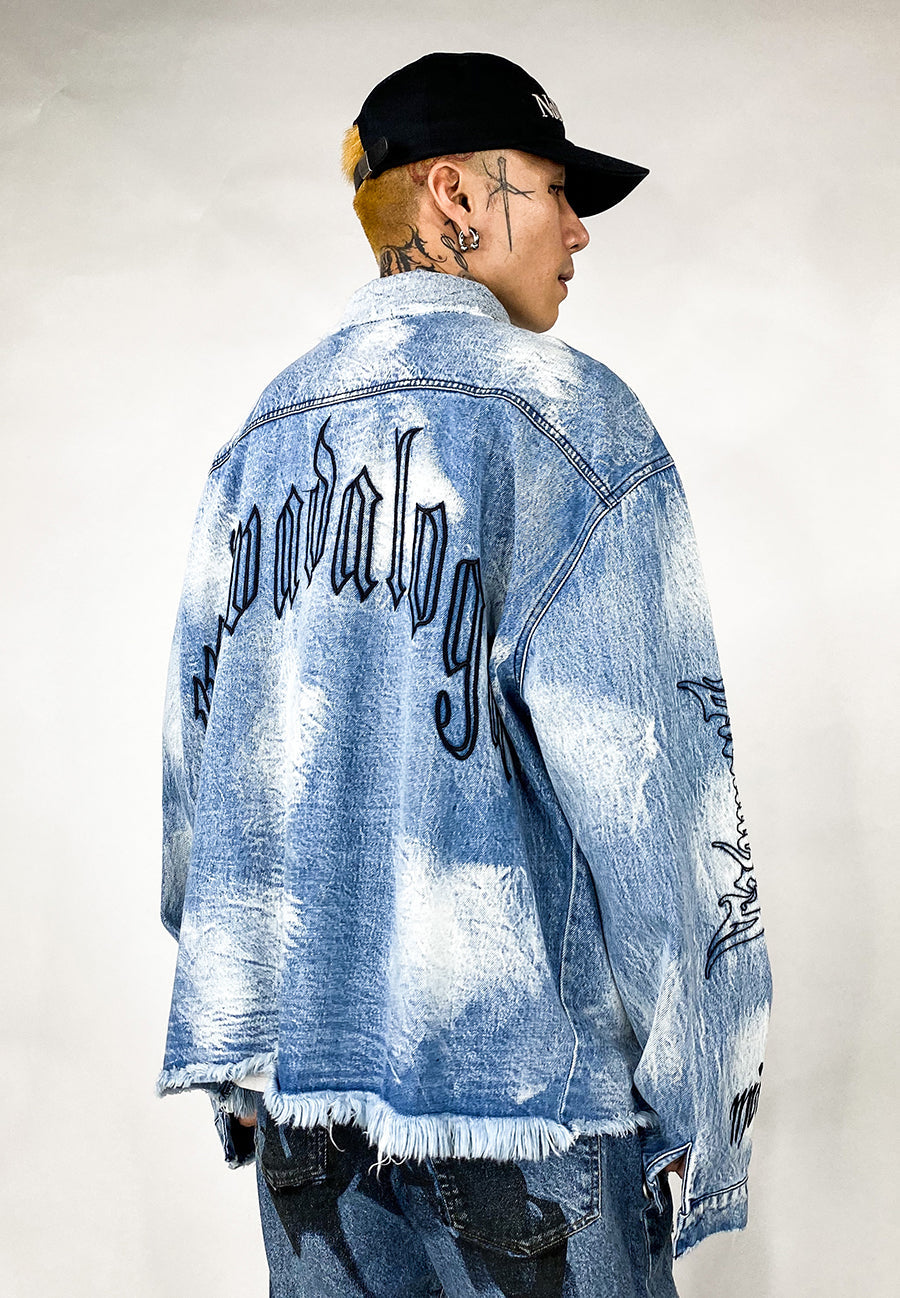 Shadow Destruction Denim Jacket - Concordia Style Boutique