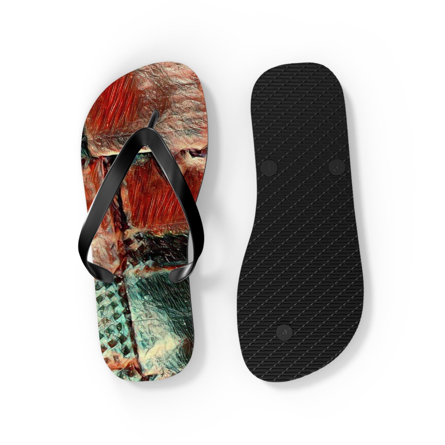 Square Dance -  Flip Flops - Premium Shoes from Printify - Just $21.64! Shop now at Concordia Style Boutique