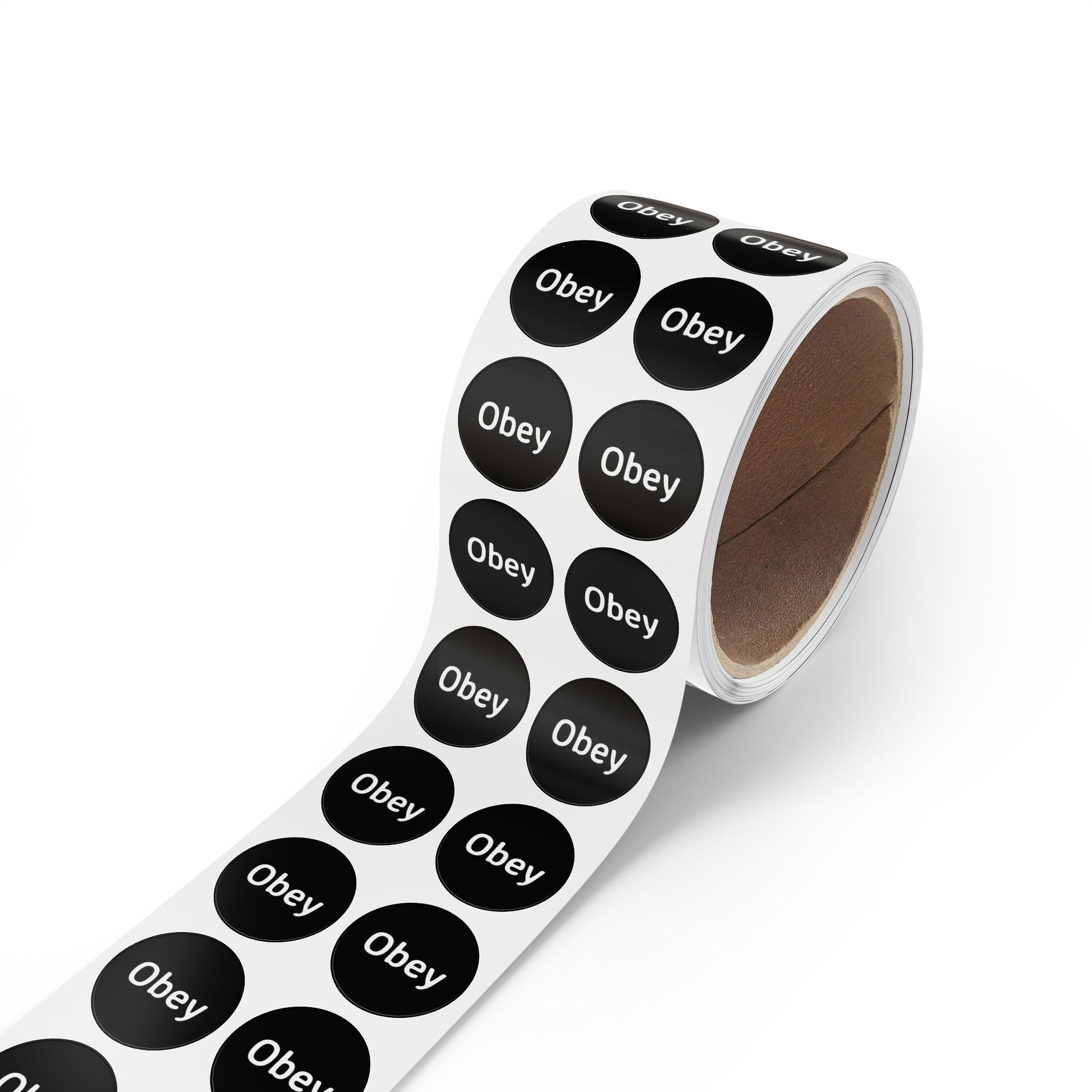 Round Sticker Label Rolls - Obey - Premium Round Sticker Label Rolls from Concordia Style Boutique - Just $97.27! Shop now at Concordia Style Boutique