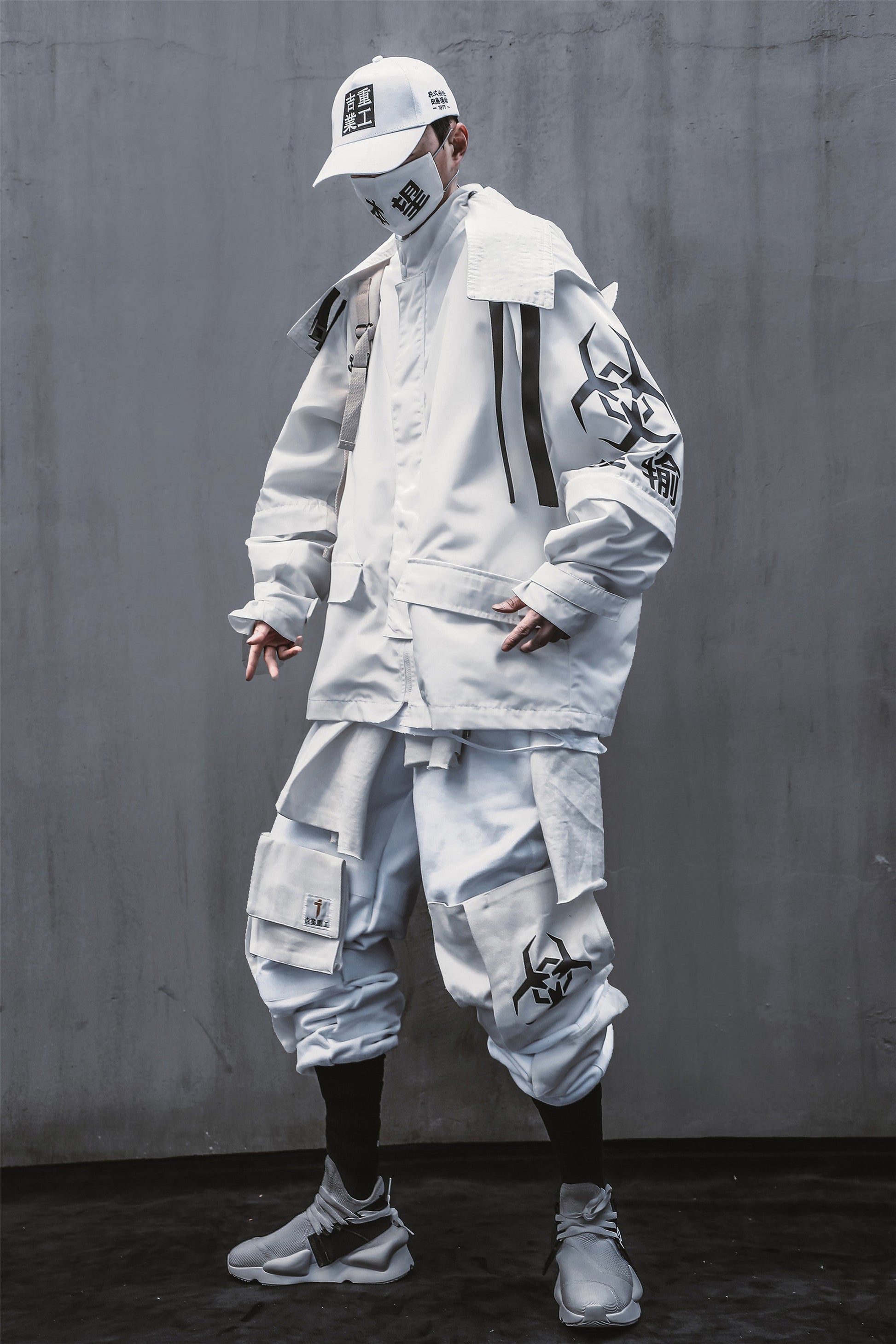HiJ7 White Atom Bomb Jacket - Concordia Style Boutique