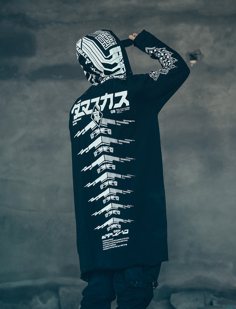 Sim507 Cyber Alien Trench Coat - Concordia Style Boutique