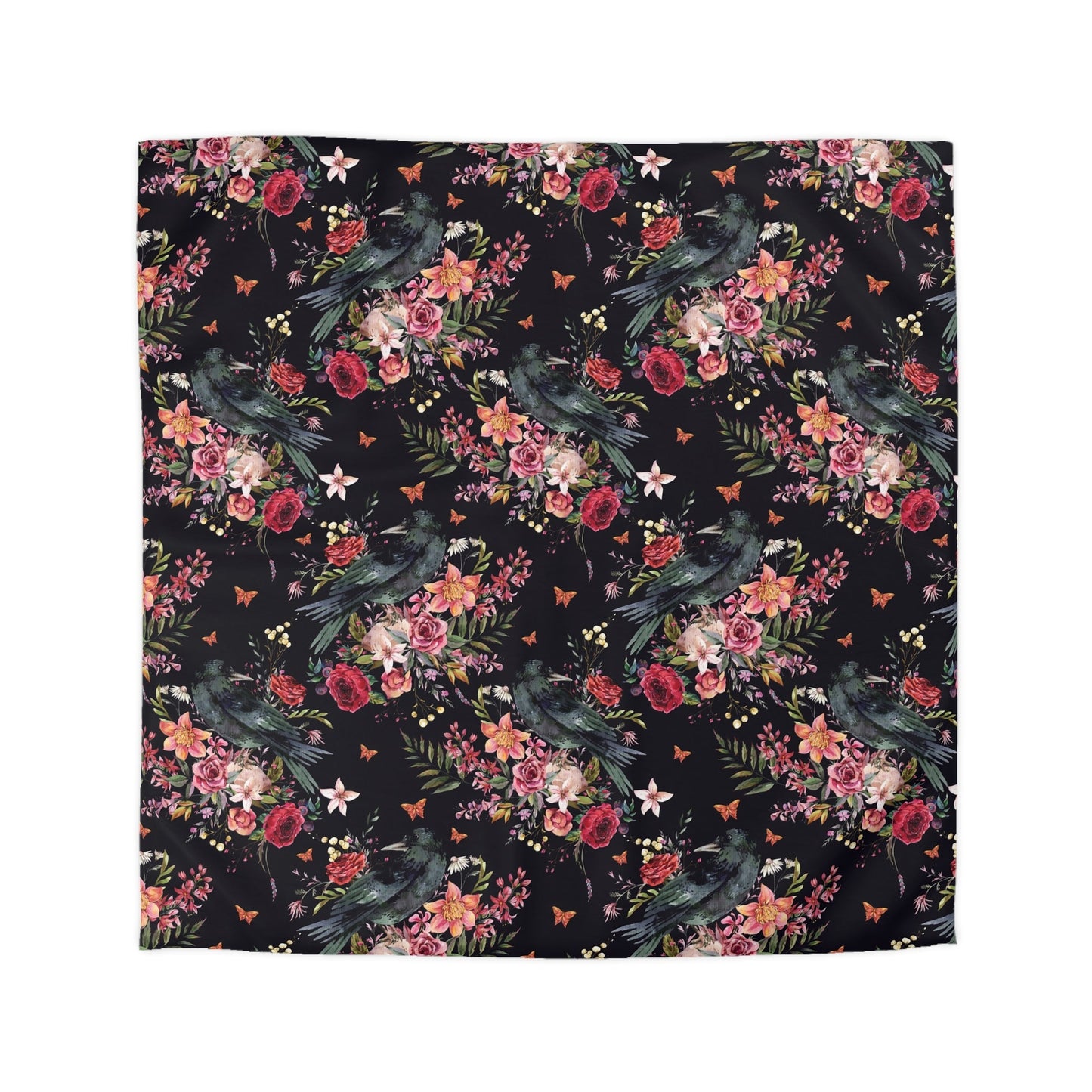 "The Raven of the Wood" Microfiber Duvet Cover