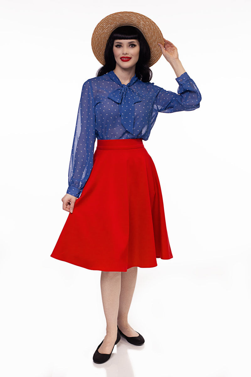 Charlotte Skirt in Red - Concordia Style Boutique