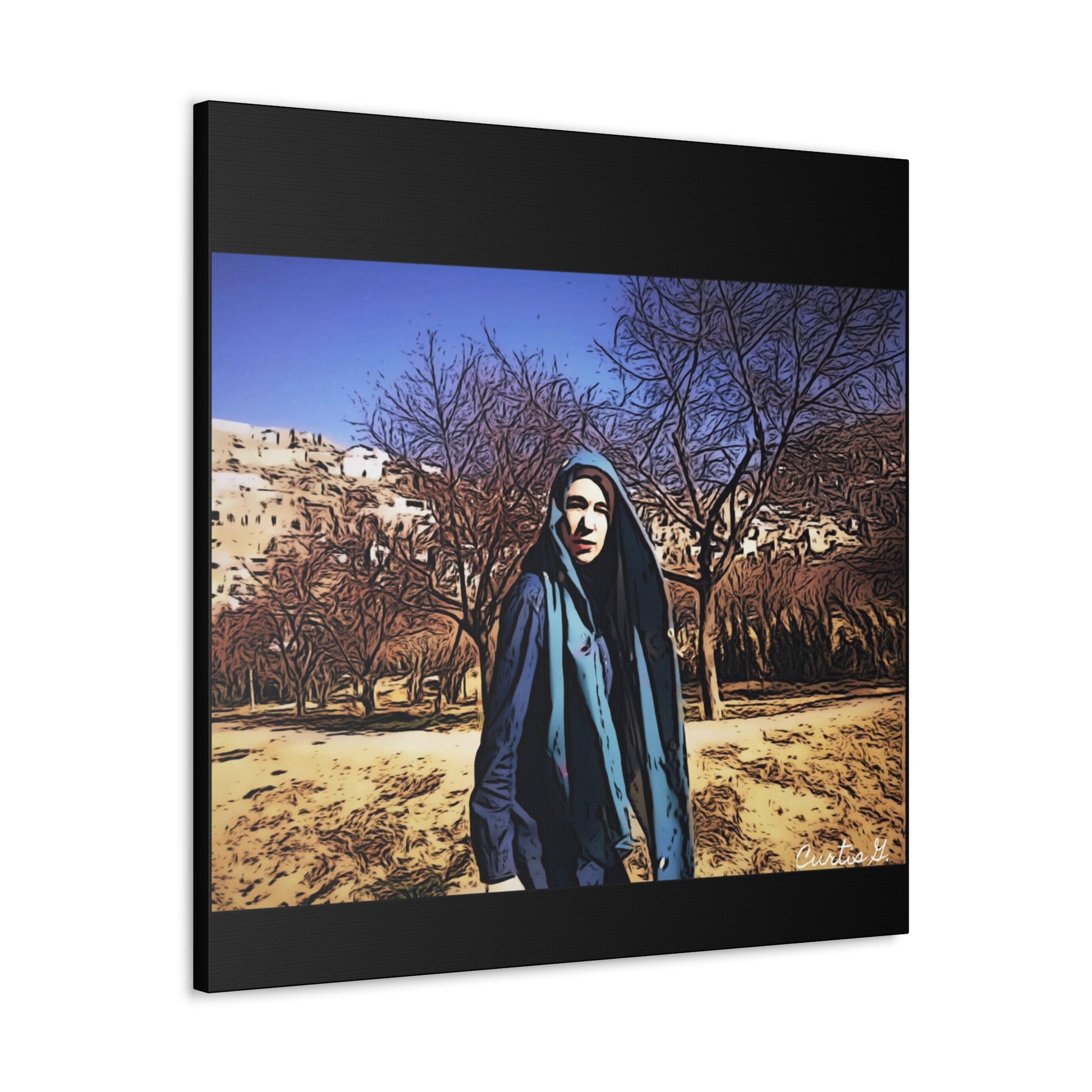 "Linda in Kabul" - Classic Canvas - Premium Canvas from Concordia Style Boutique - Just $34.78! Shop now at Concordia Style Boutique