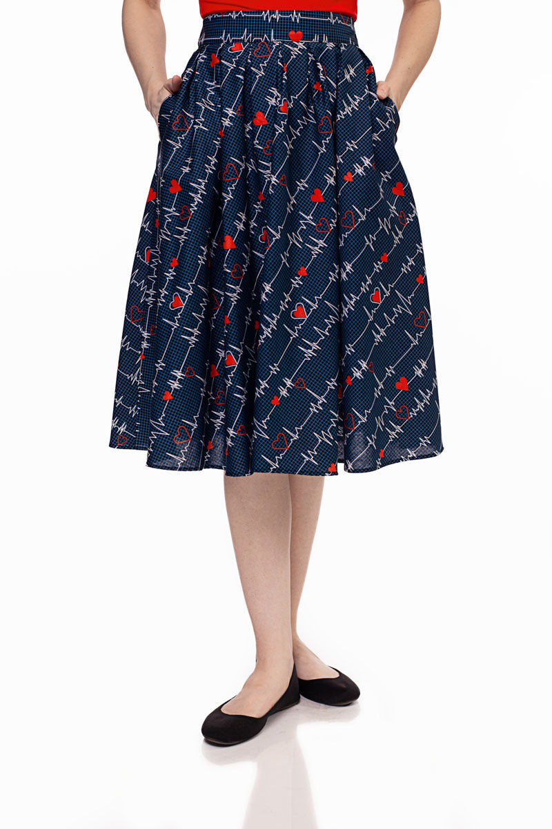 Doris Skirt in Heartbreaker - Small only - Concordia Style Boutique