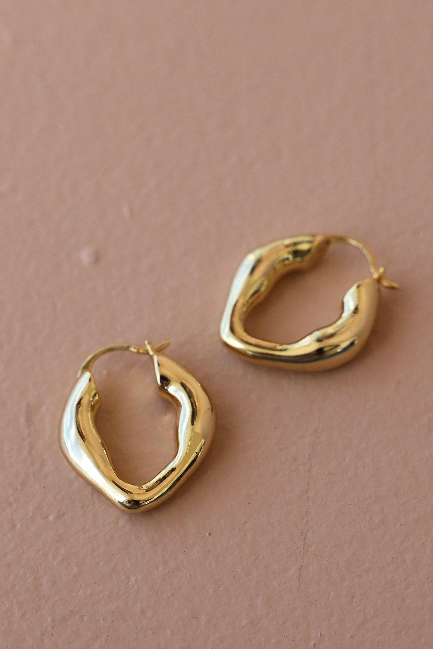 ORGANIC GOLD HOOPS - Concordia Style Boutique