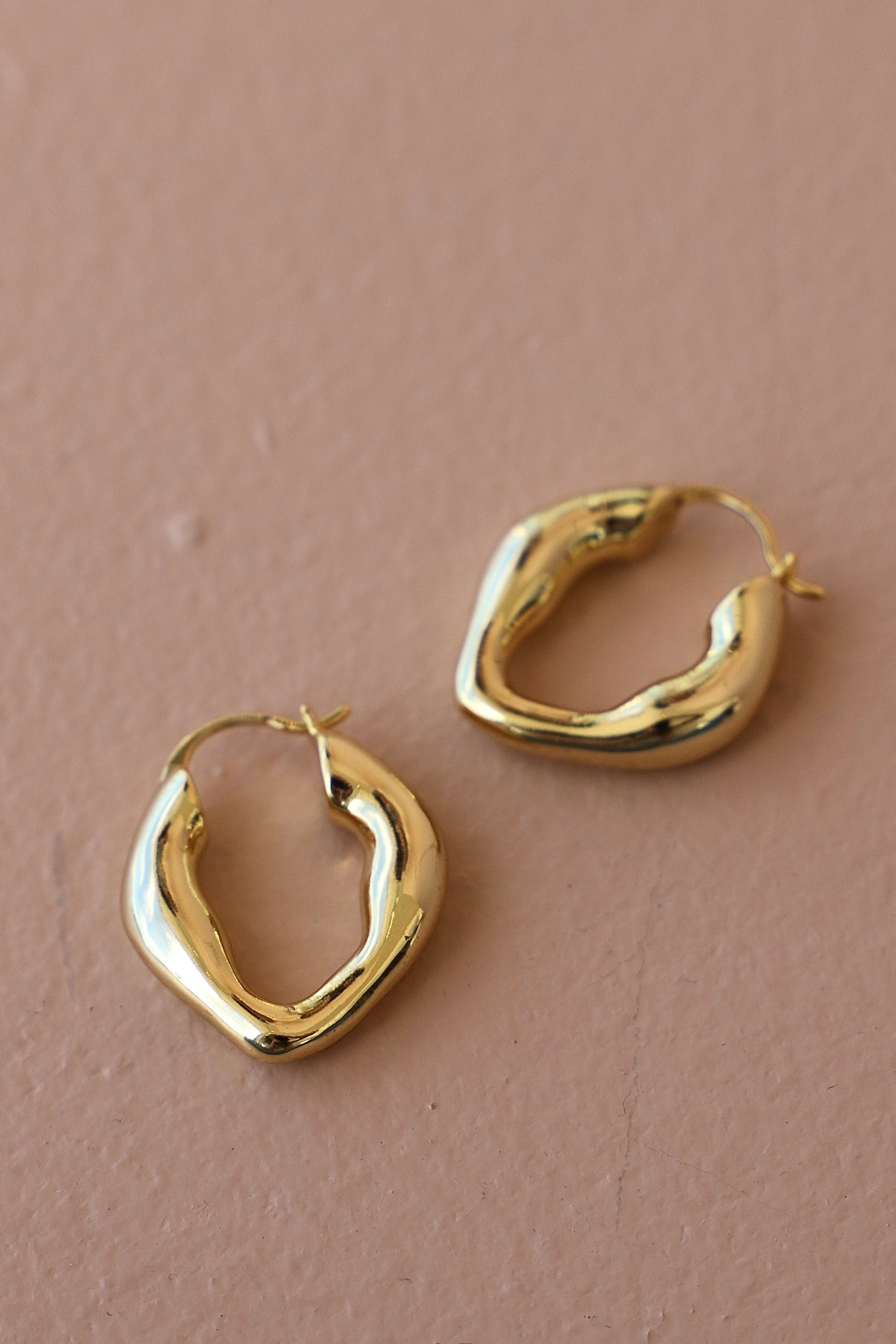 ORGANIC GOLD HOOPS - Concordia Style Boutique