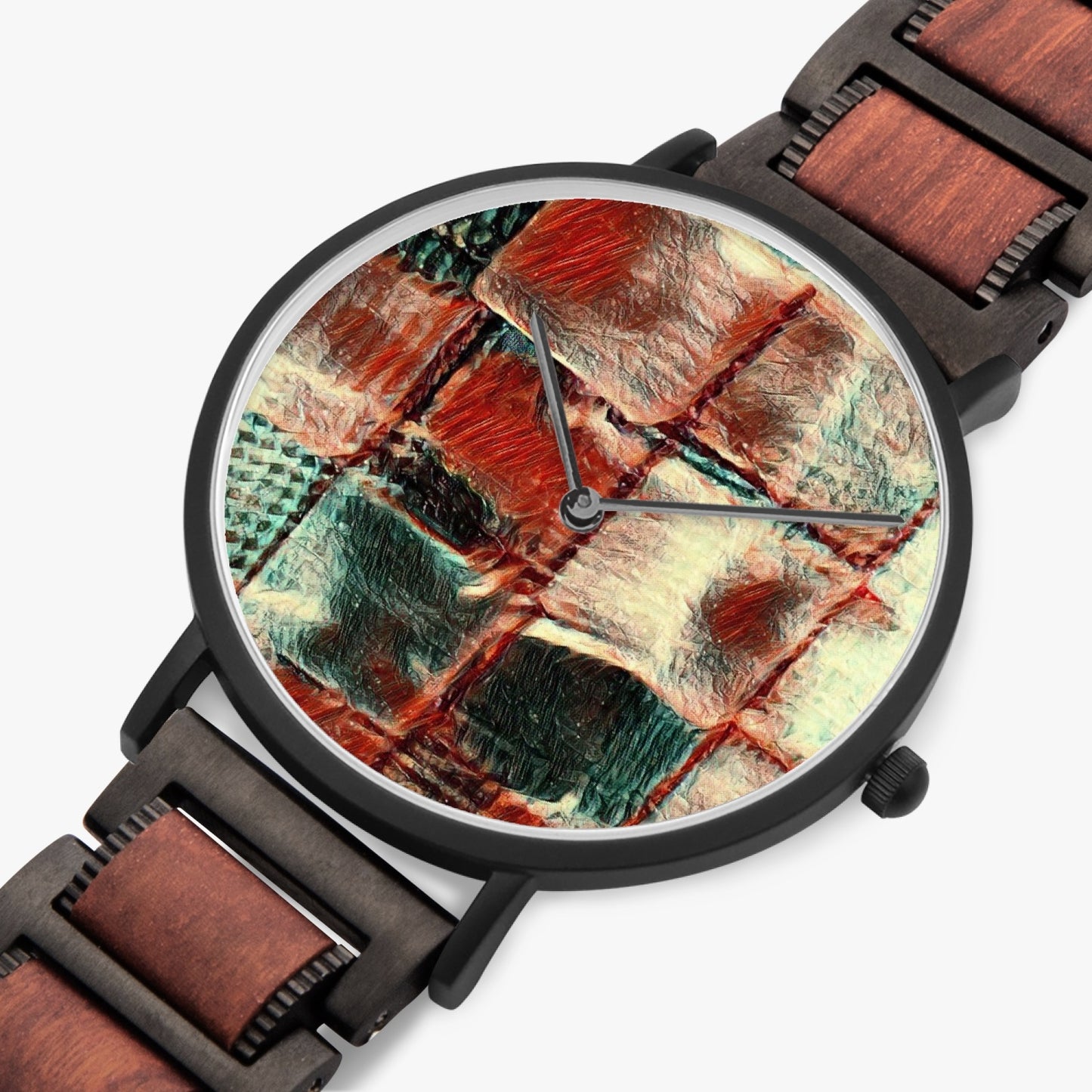 Wooden Strap Quartz Watch - Square Dance - Premium Wooden Strap Quartz Watch from Concordia Style Boutique - Just $45.50! Shop now at Concordia Style Boutique