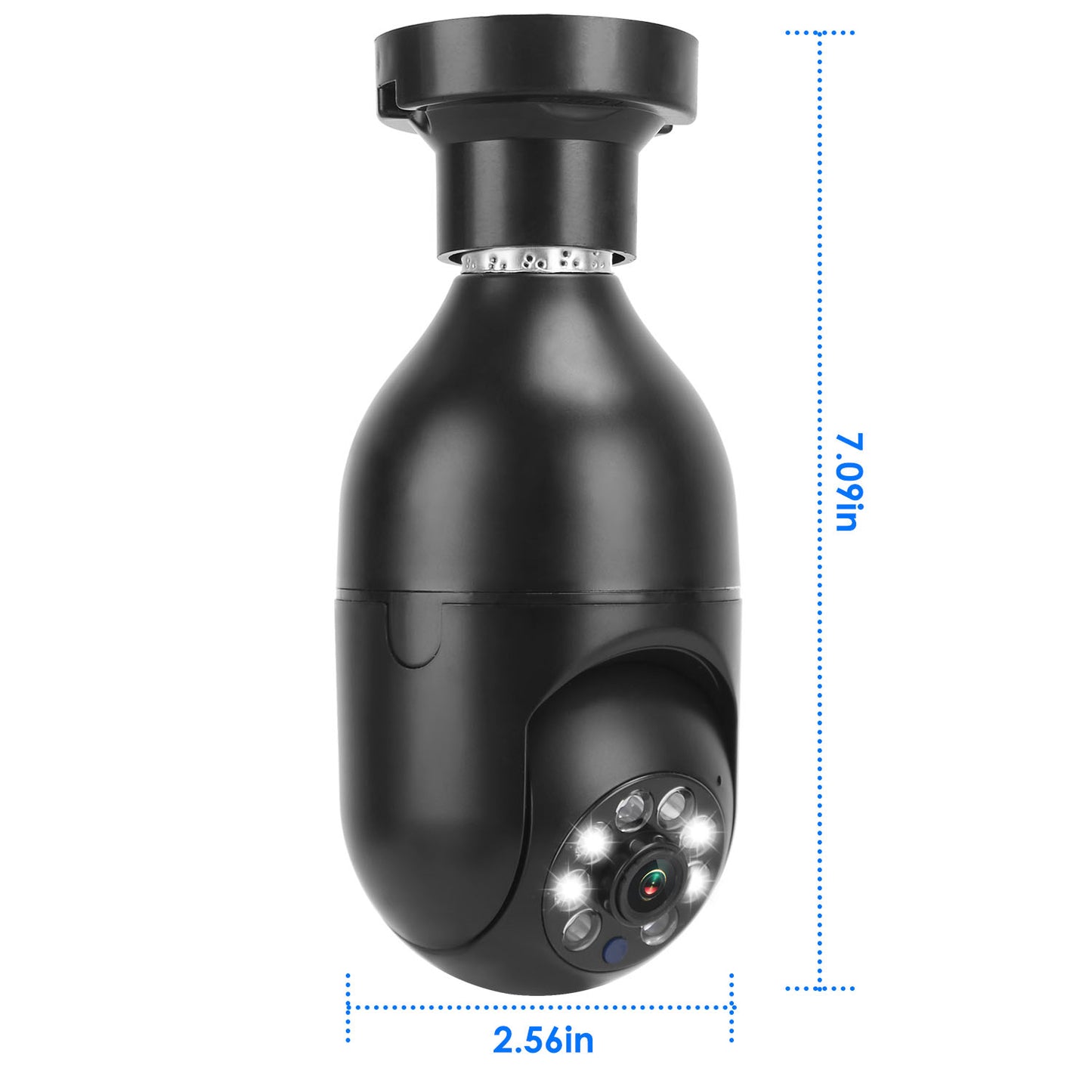 WiFi Bulb Camera 1080P - Security Surveillance Camera With Two-Way Audio + Night Vision Motion Detection