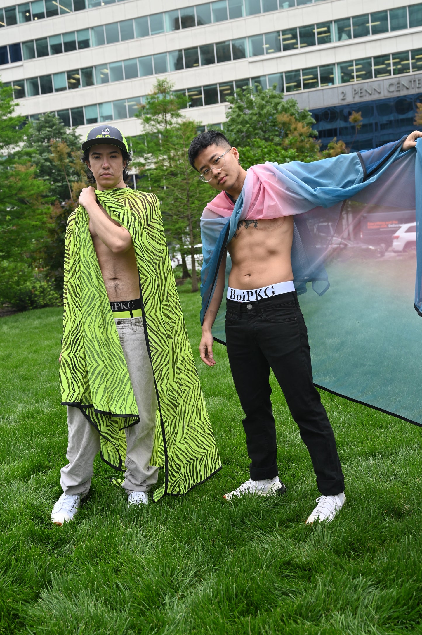 Deep Pink and Blue Ombre