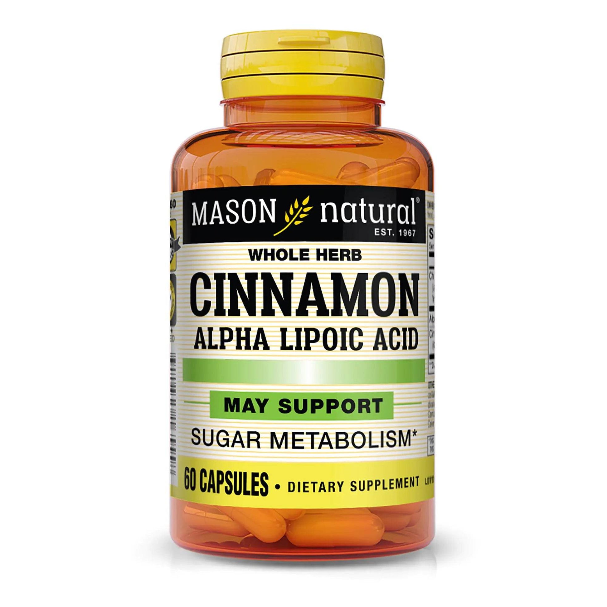 Cinnamon with Alpha Lipoic Acid - Healthy Sugar Metabolism - Supports Heart and Circulatory - 60 Capsules - Concordia Style Boutique