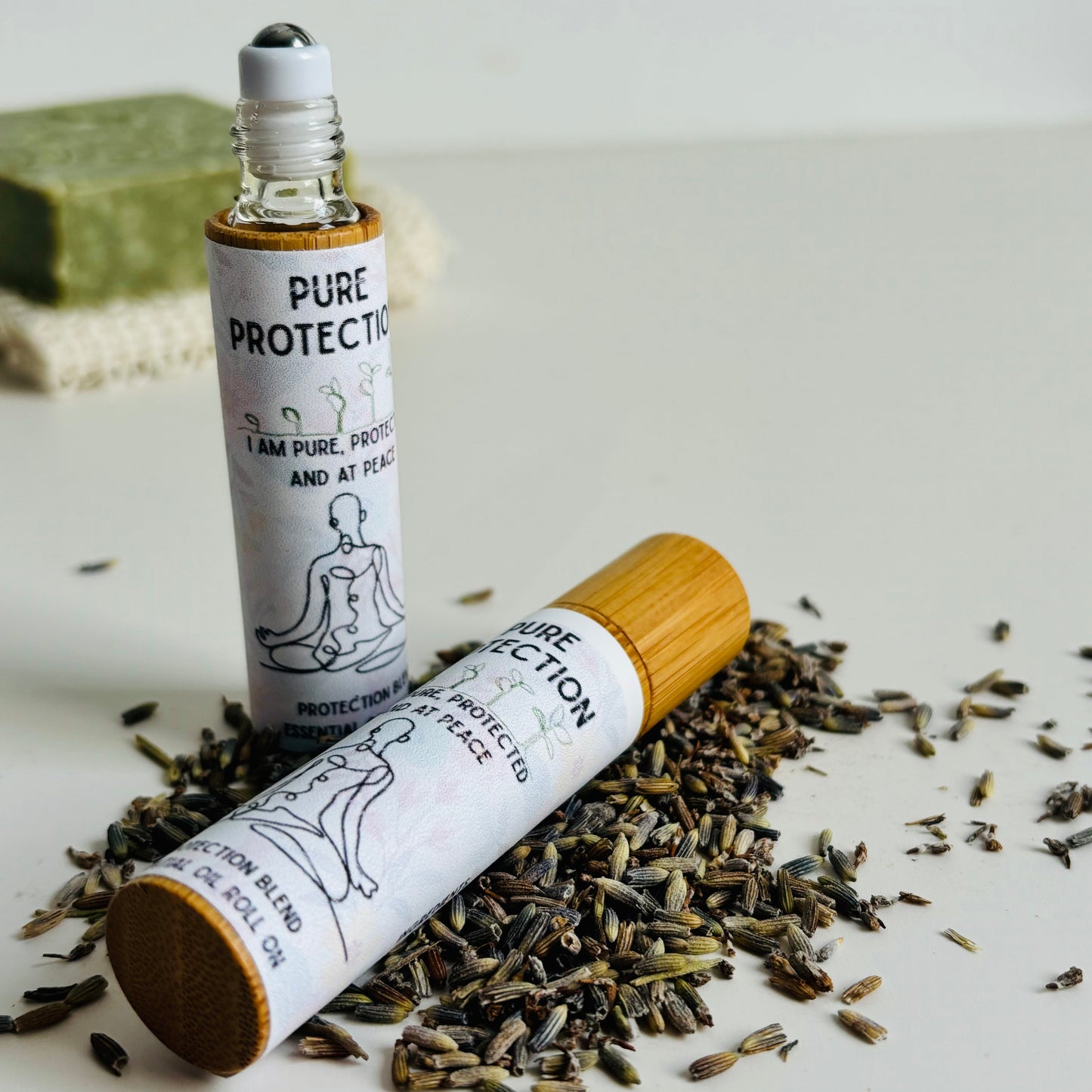 Lavender Patchouli Protection Oil Roller – Grounding & Spirit Shield