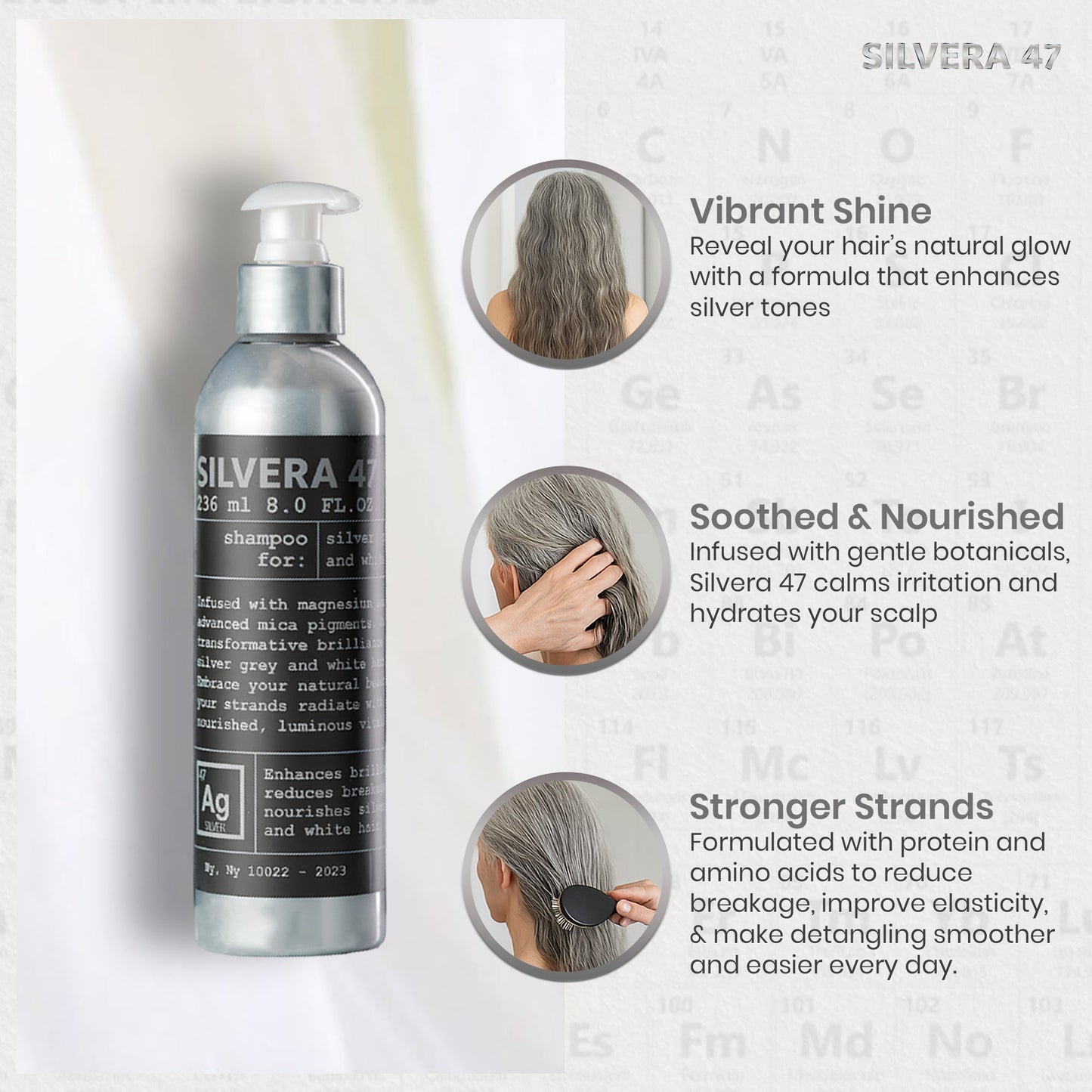 Silvera 47 Silver Hair Conditioner For Grey Hair Shine By JOEL WARREN
