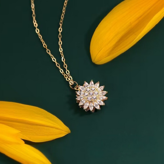 SPINNING SUNFLOWER NECKLACE - Concordia Style Boutique