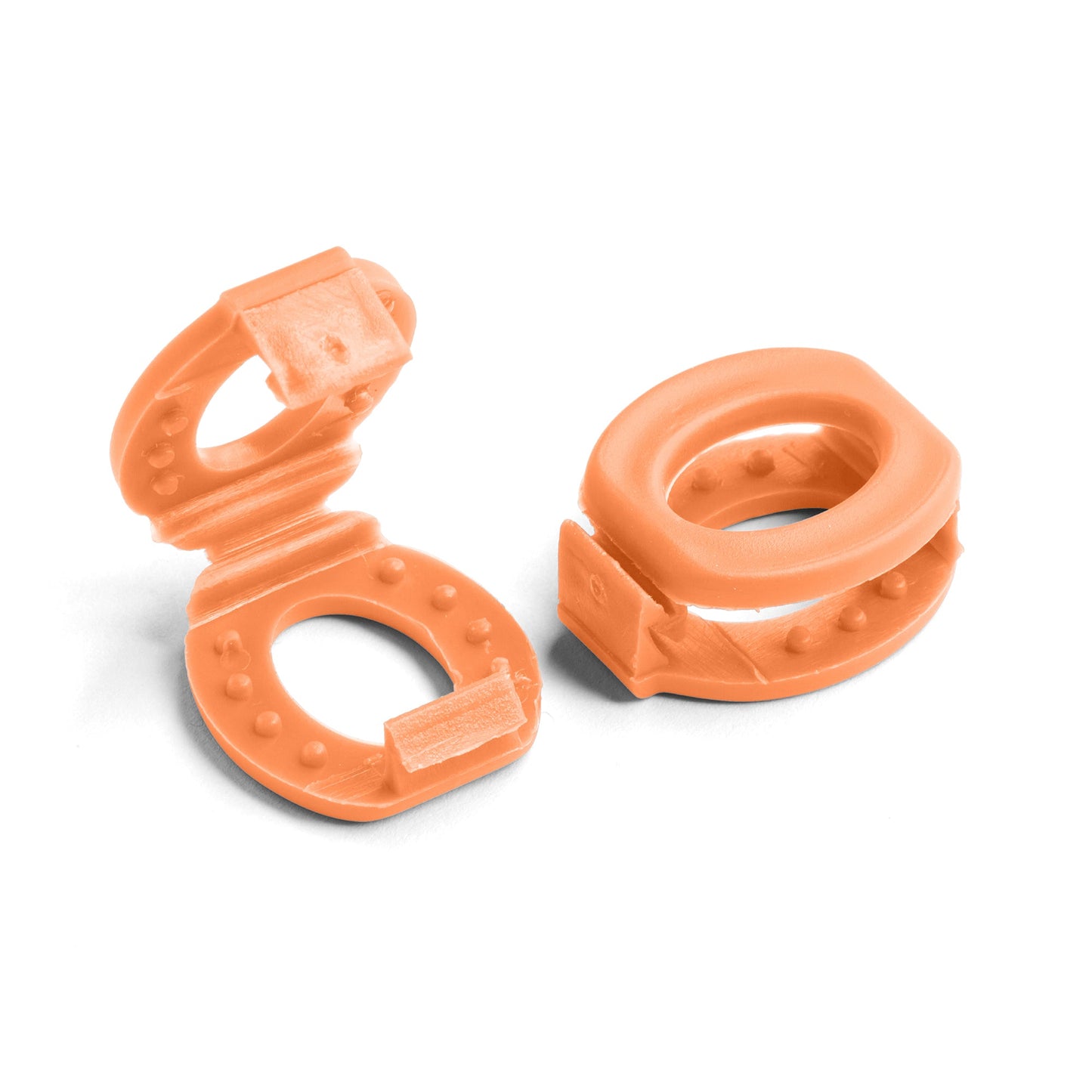 Orange Knot Bow Clip Shoelace Accessory