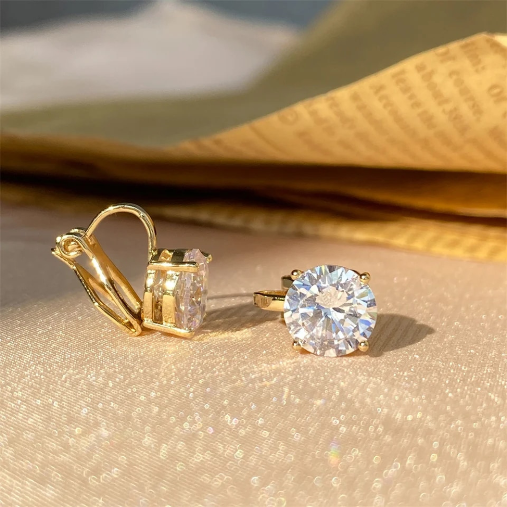 SOLITAIRE STUD EARRINGS (PAIR) - Concordia Style Boutique