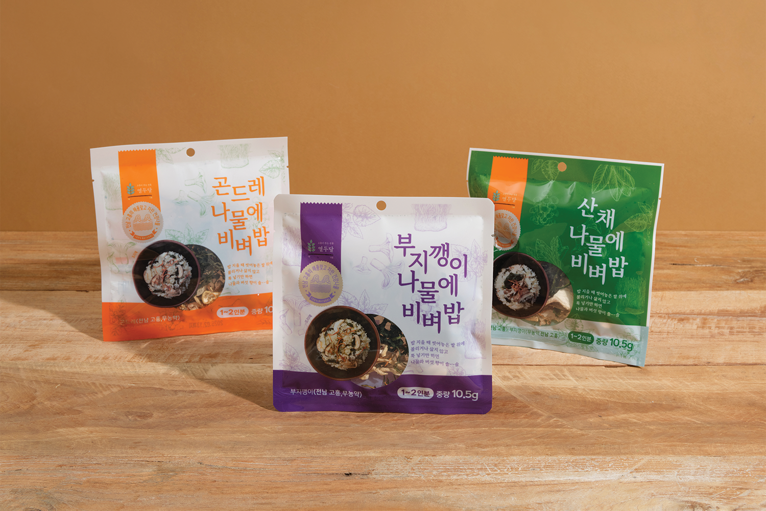 3 kinds of Namul for Bibimbap (sanchae, gondre, bujikkaengii) - Concordia Style Boutique