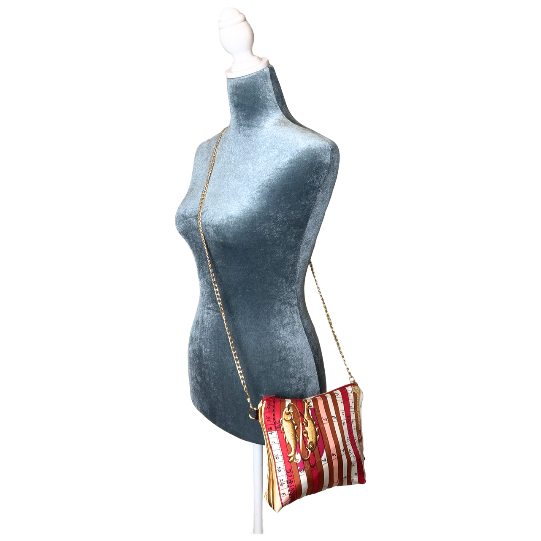 Astrologie Dies et Hore Vintage Silk Scarf Crossbody Bag