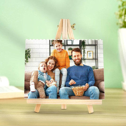 Personalized Building Brick Photo Block - Square Shape - Concordia Style Boutique