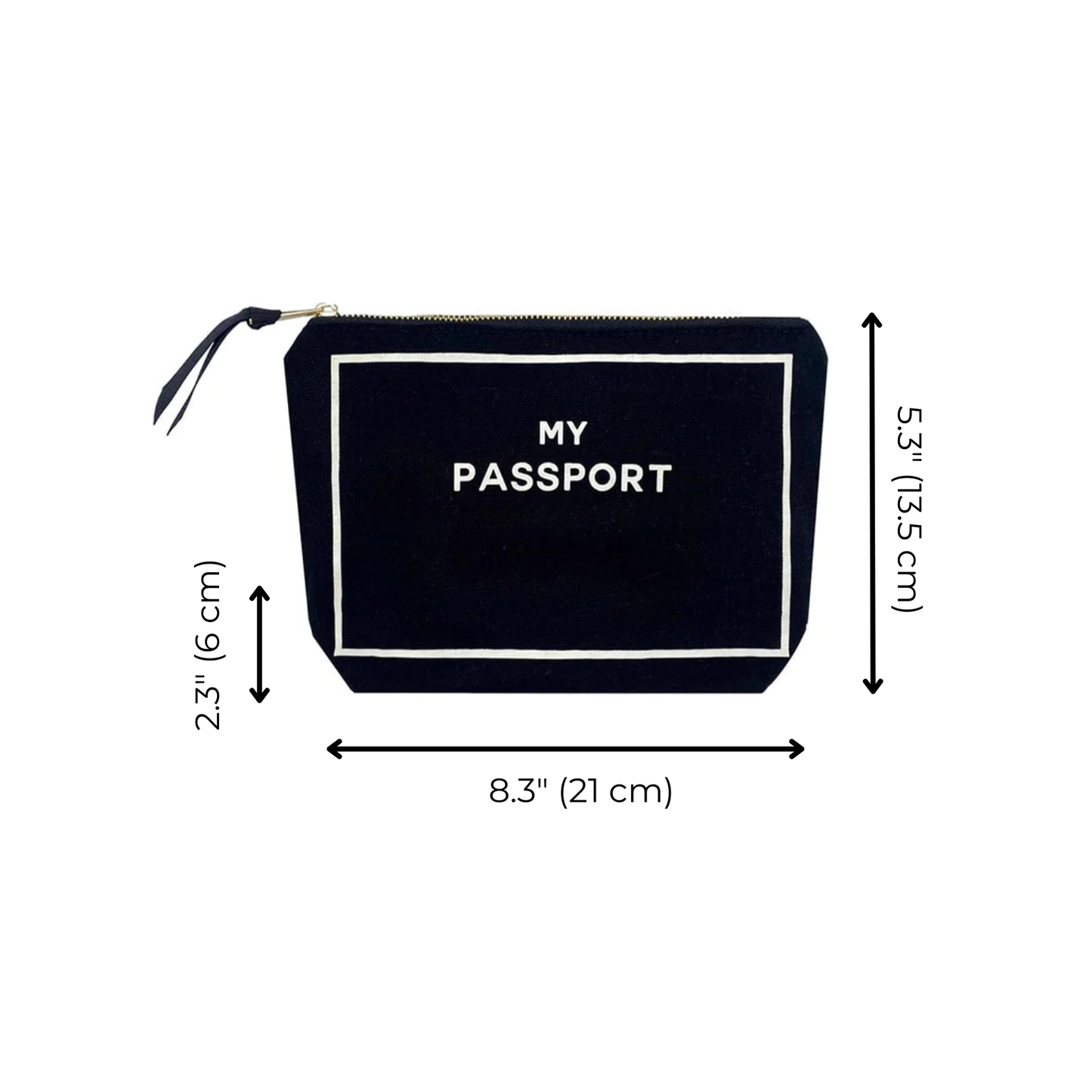 Passport Pouch, Black - Concordia Style Boutique