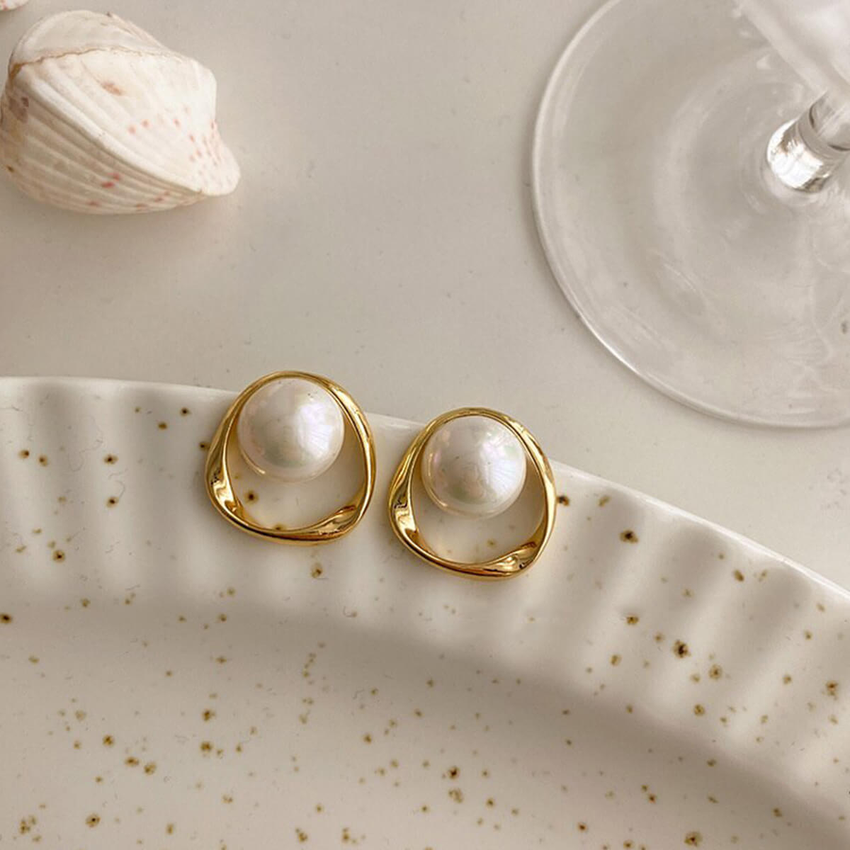 BIG PEARL EARRINGS (PAIR) - Concordia Style Boutique