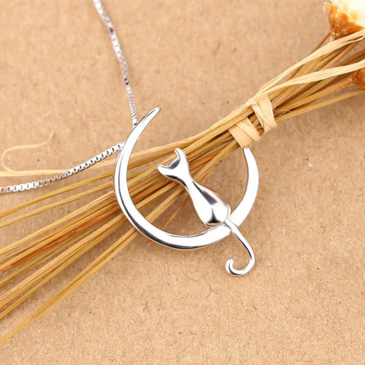 CAT MOON NECKLACE - Concordia Style Boutique