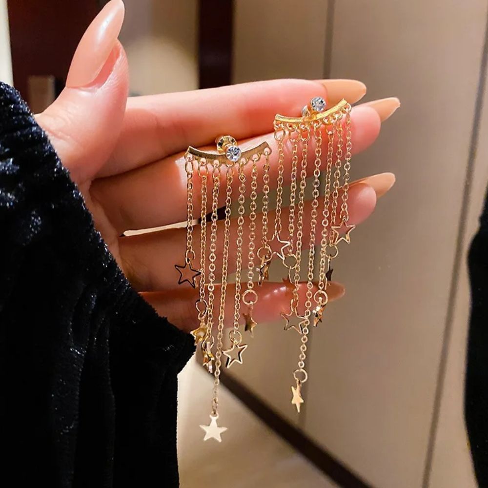 STAR TASSEL EARRINGS (PAIR) - Concordia Style Boutique