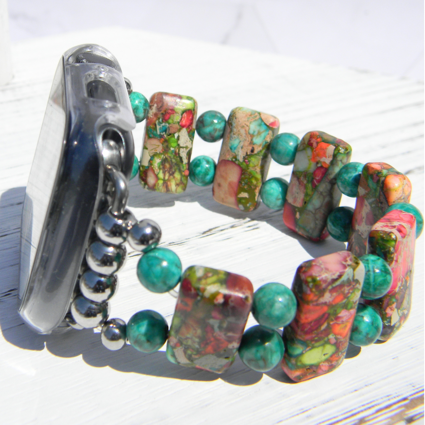 Variscite Sea Sediment Bright-Watch Band for Apple