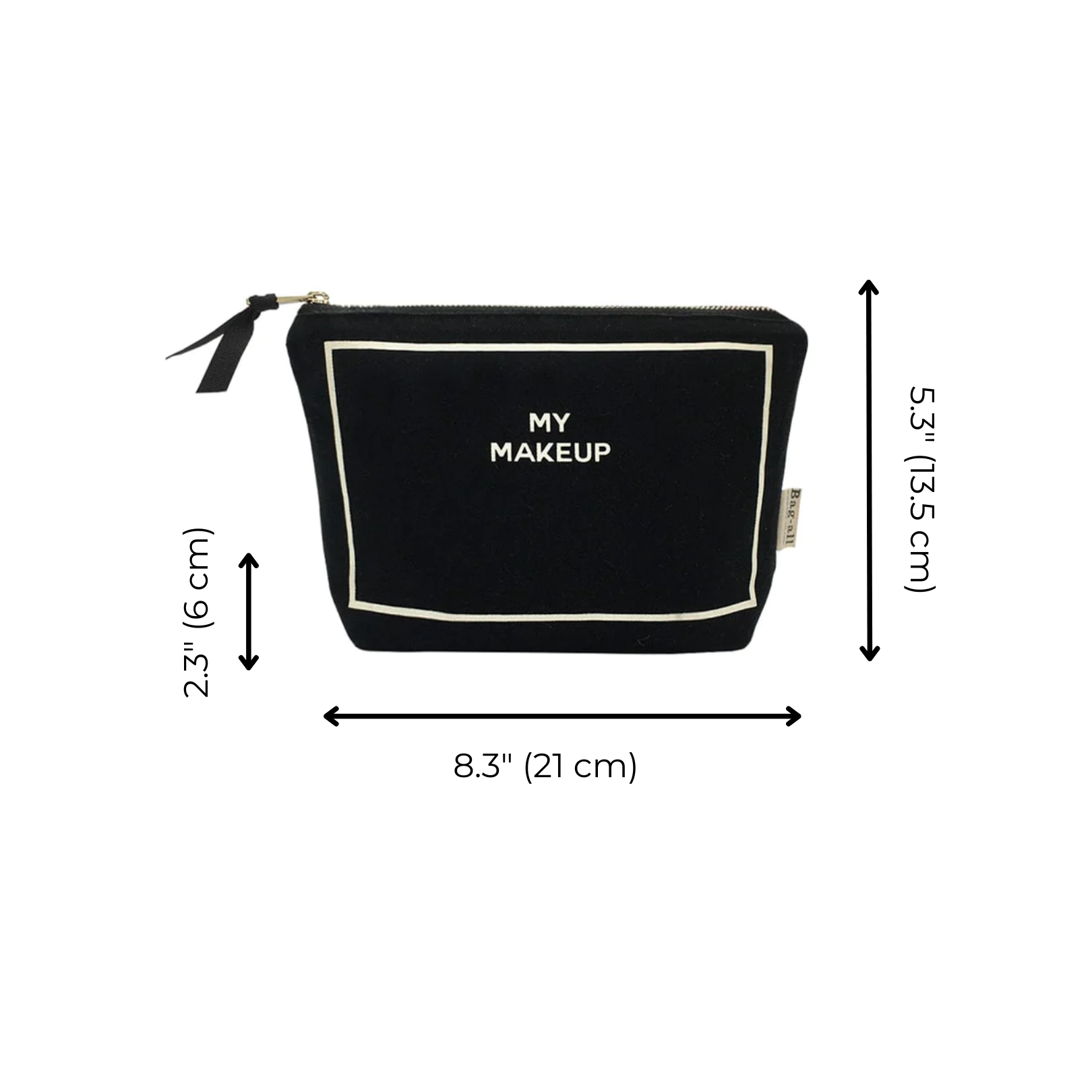 My Makeup Pouch, Coated Lining, Black - Concordia Style Boutique