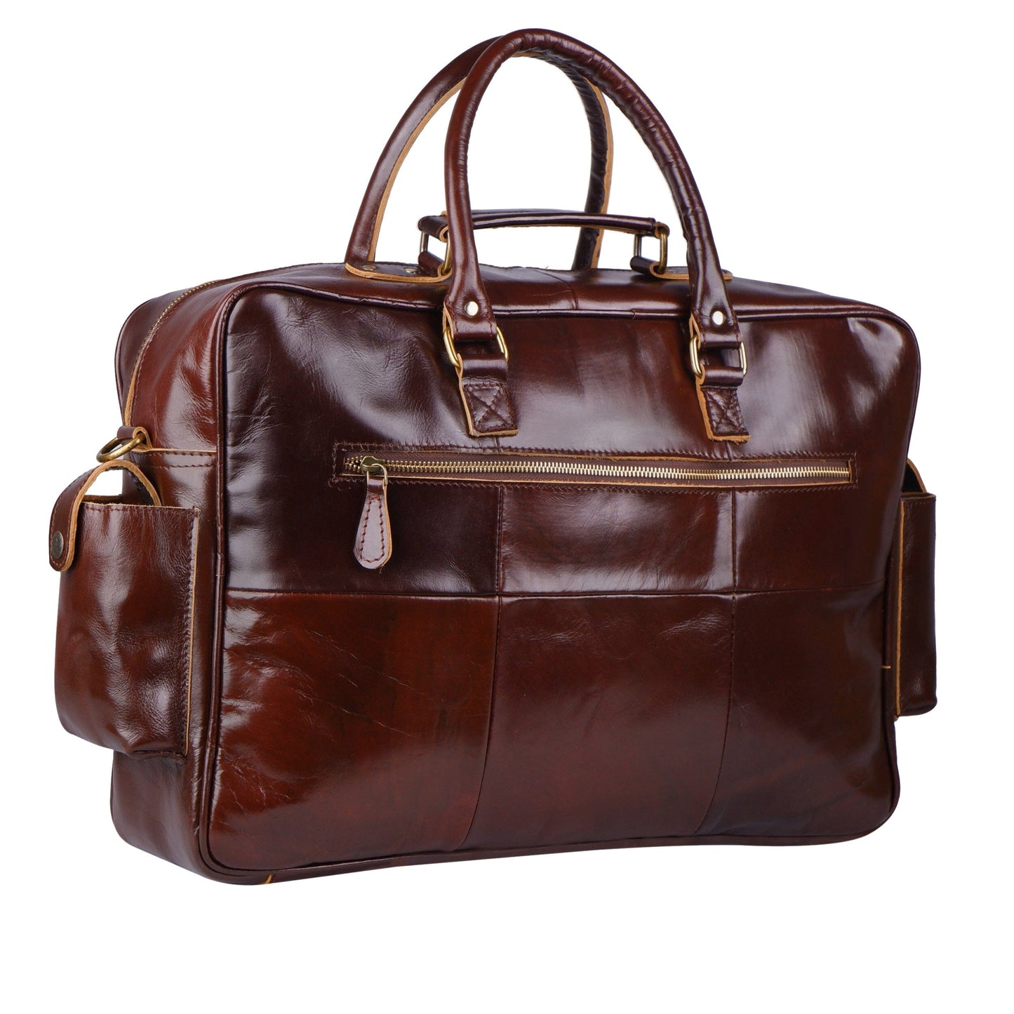Norman Cherry Red Briefcase - Concordia Style Boutique