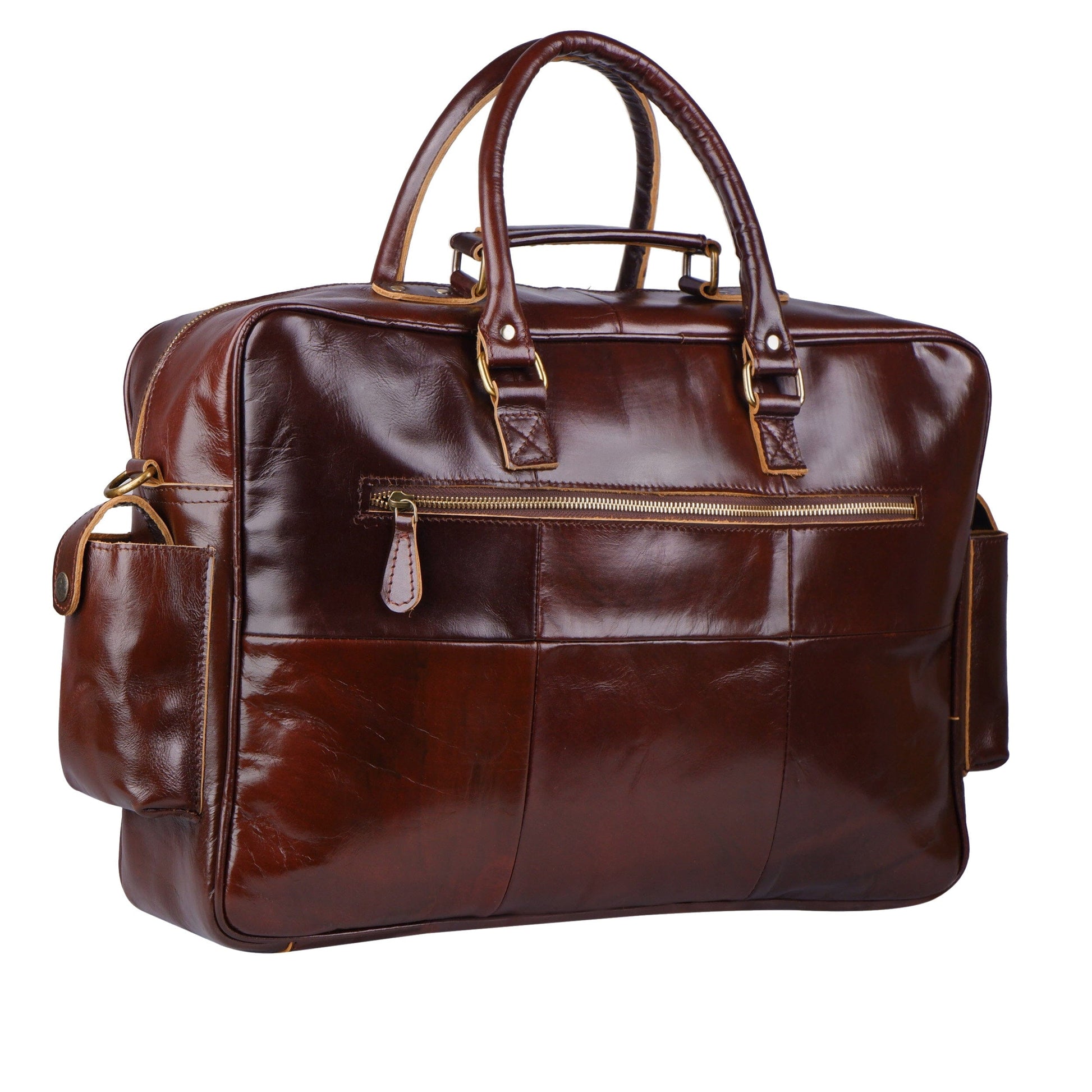 Norman Cherry Red Briefcase - Concordia Style Boutique