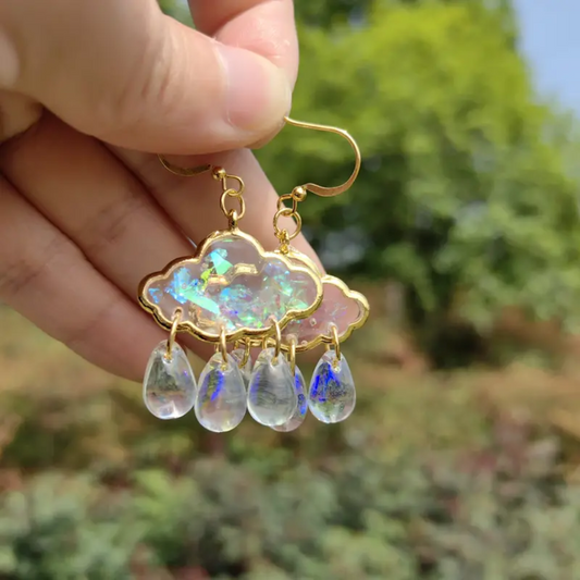 RAIN CLOUD EARRINGS (PAIR) - Concordia Style Boutique