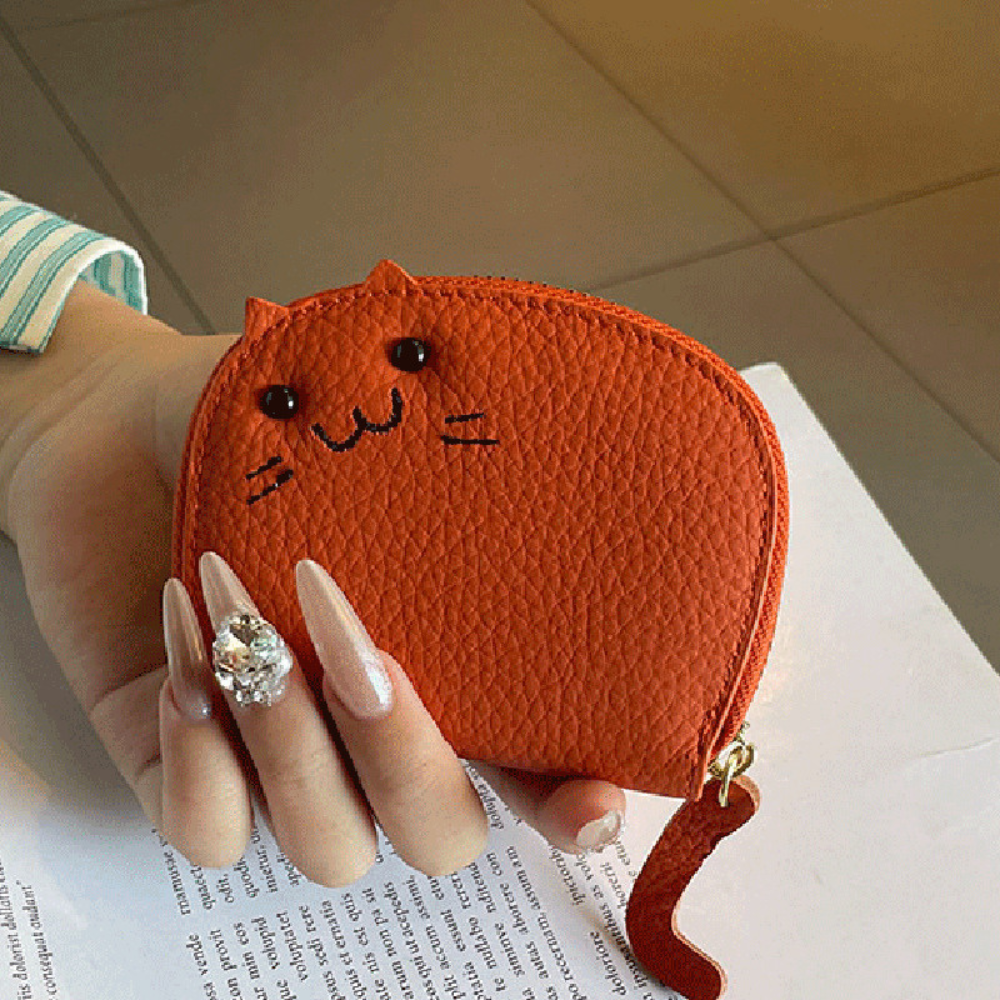 LEATHER FELINE WALLET - Concordia Style Boutique