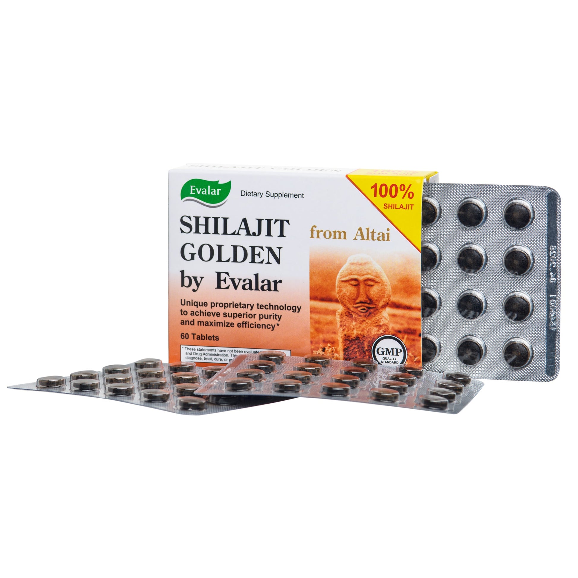 Evalar Shilajit Gold Mumijo Resin – 60 Capsules | Pure Altai Mumiyo - Concordia Style Boutique