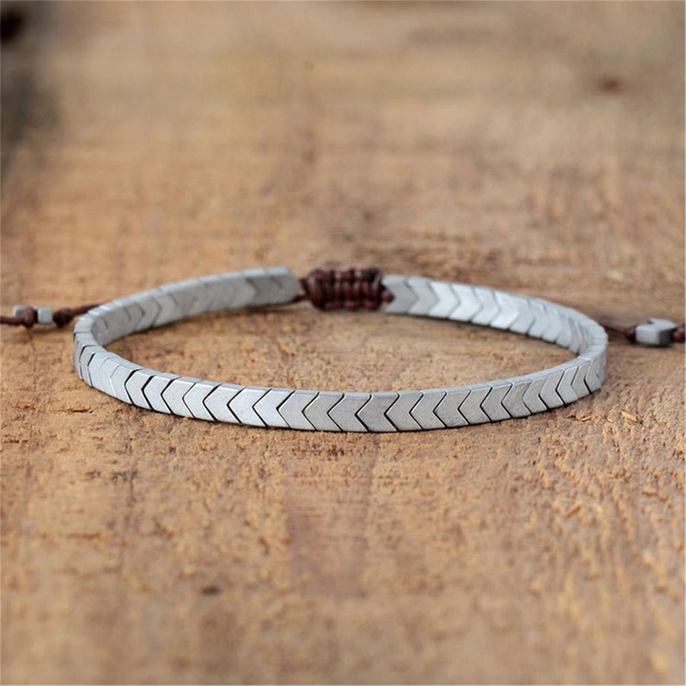 HEMATITE BRACELET (ADJUSTABLE) - Concordia Style Boutique