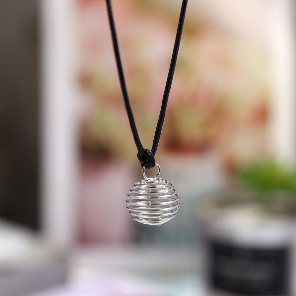 SPIRAL CAGE PENDANT NECKLACES - Concordia Style Boutique