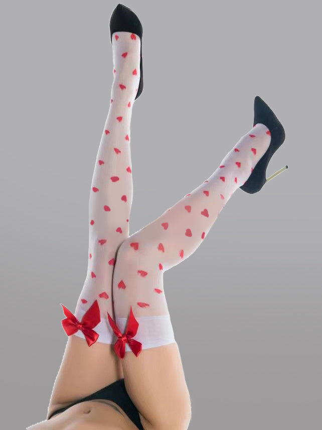 Cute Bow Polka Dot Stockings - Concordia Style Boutique