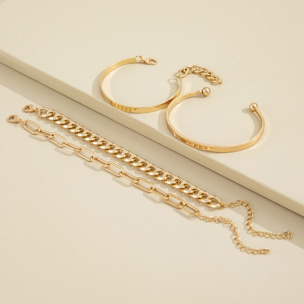 GILDED BRACELET SET (ADJUSTABLE) - Concordia Style Boutique