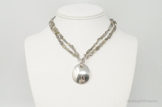 Designer RLM Studios Robert Lee Morris Labradorite Sterling Silver Necklace