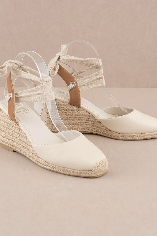 ALONDRA LACE UP WEDGE - Concordia Style Boutique