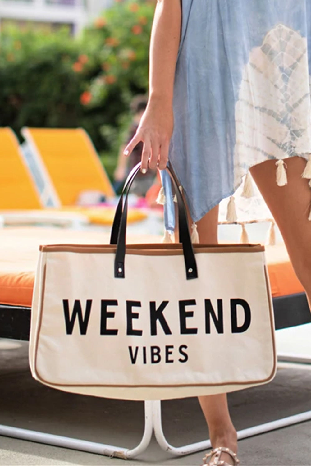 Alicia WEEKEND VIBES Canvas Tote - Concordia Style Boutique