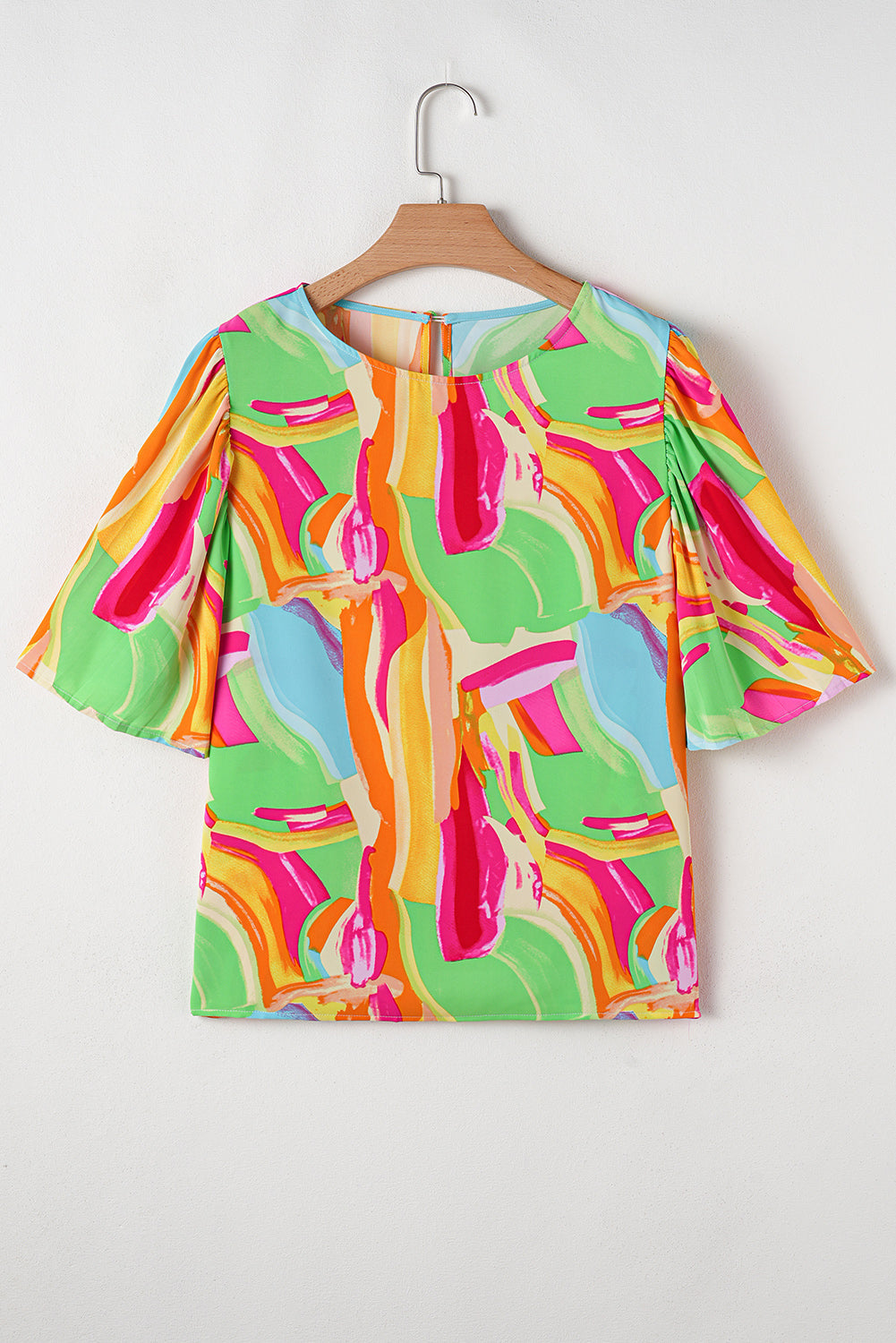 Angel Abstract Half Sleeve Blouse - Concordia Style Boutique