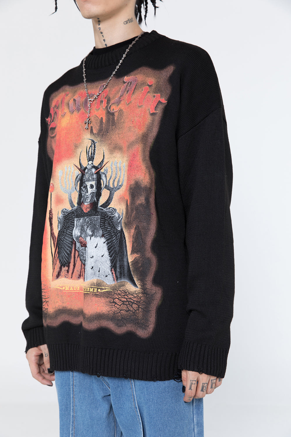 Extreme Dark Demon Knit Sweater - Concordia Style Boutique