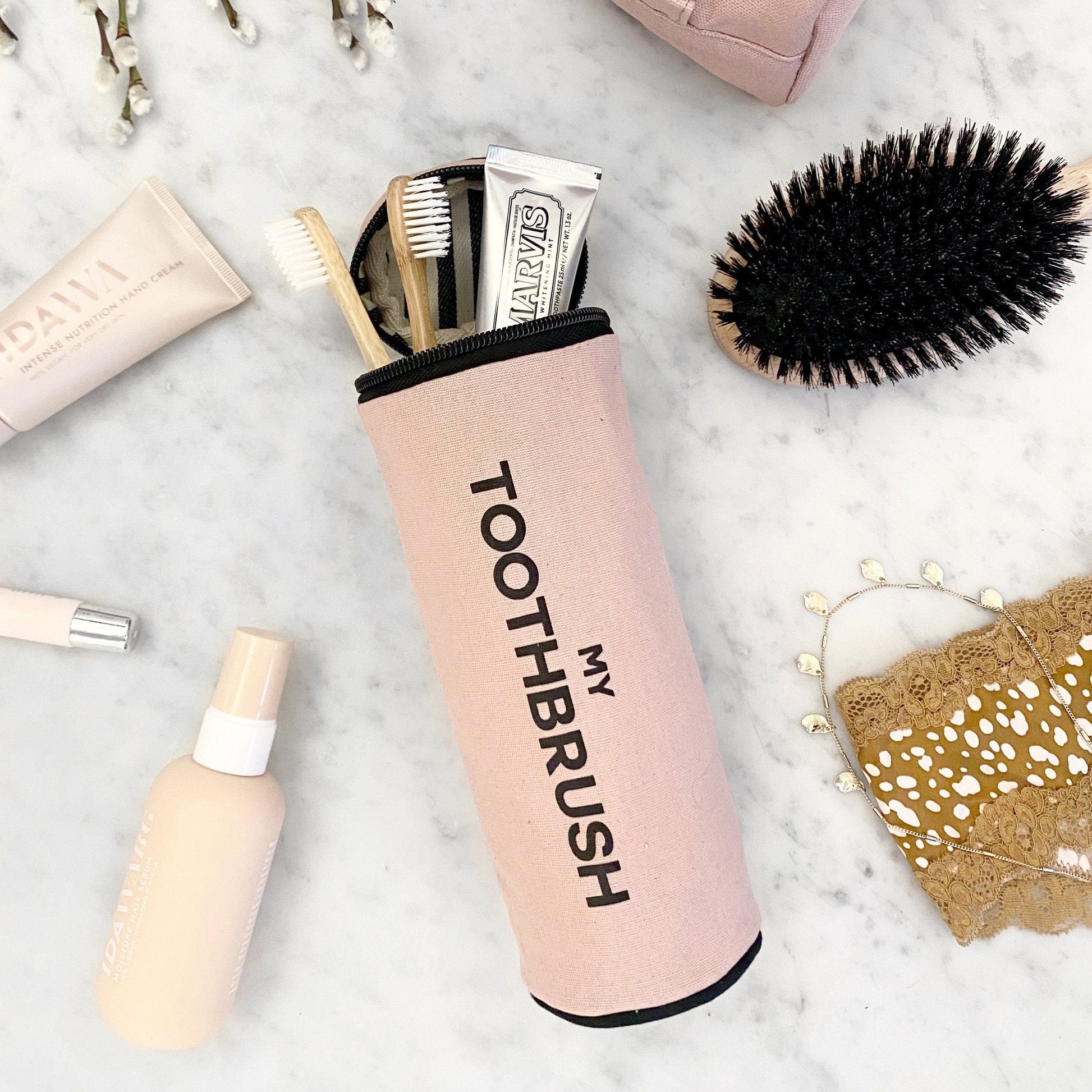 Toiletry Travel Gift Set Deal 4-Pack, Pink/Blush - Concordia Style Boutique