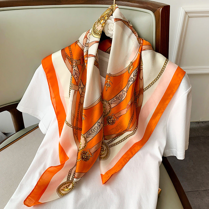 Silk Scarf -Small Square Scarf - Silk Scarf - Premium scarf from erDouckan - Just $17.65! Shop now at Concordia Style Boutique
