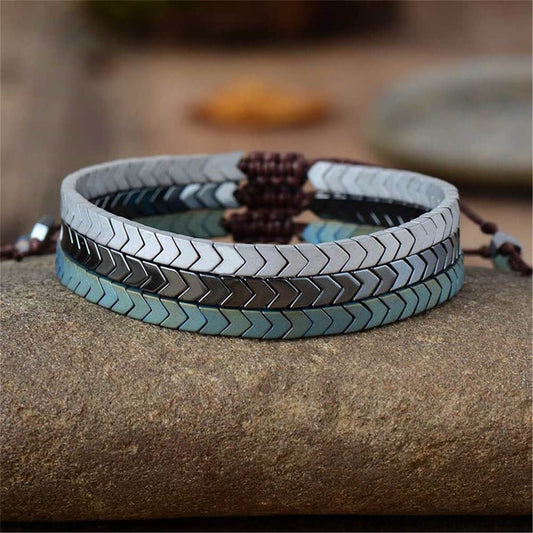 HEMATITE BRACELET (ADJUSTABLE) - Concordia Style Boutique
